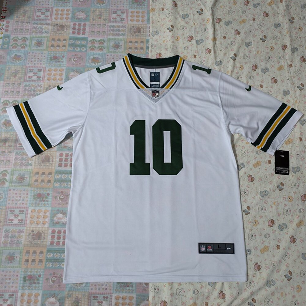NFL Green Bay Packers Jordan Love Game White Jersey No. 10